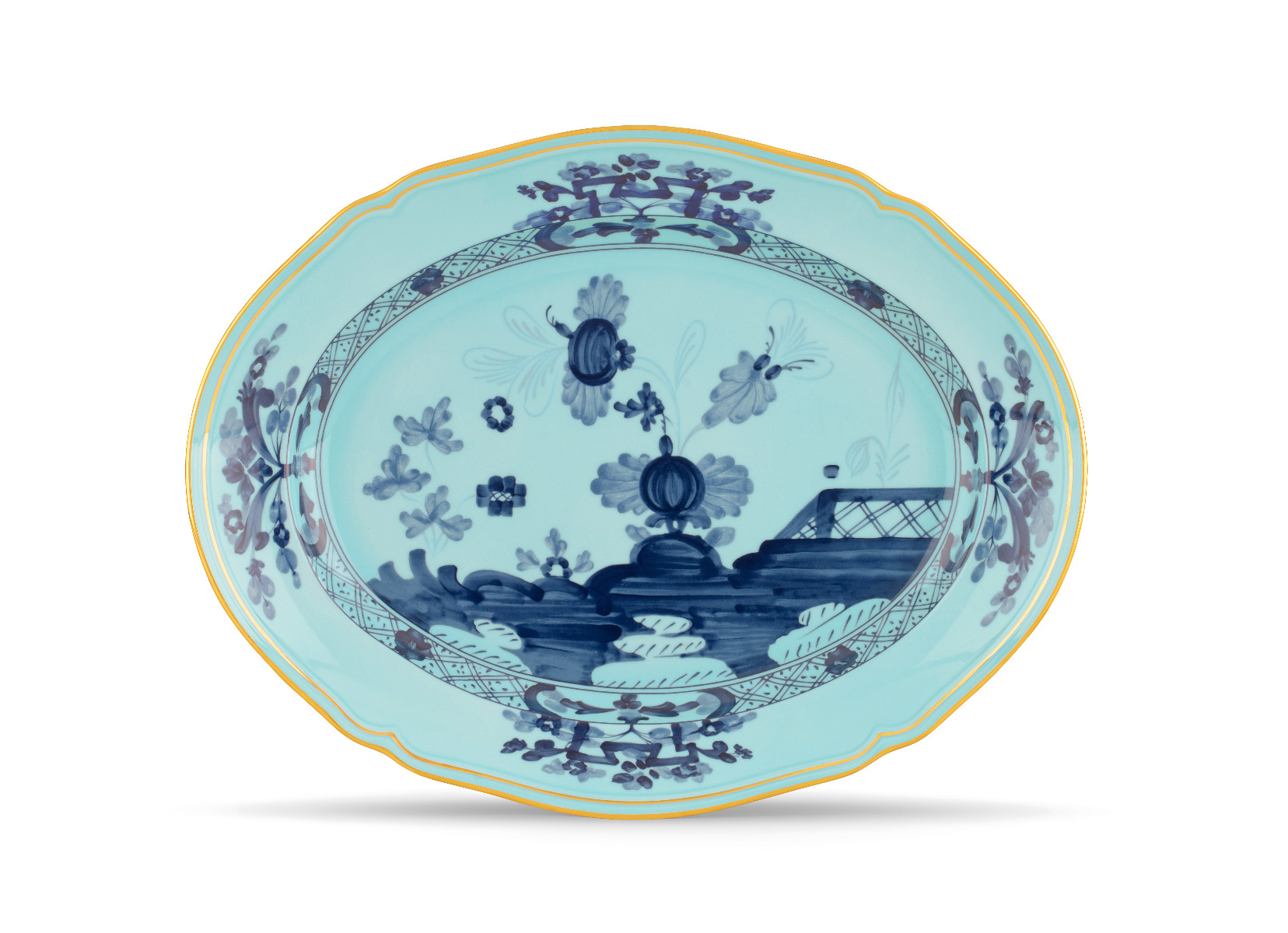 Richard Ginori 1735 "Oriente Italiano" Iris Oval Platter