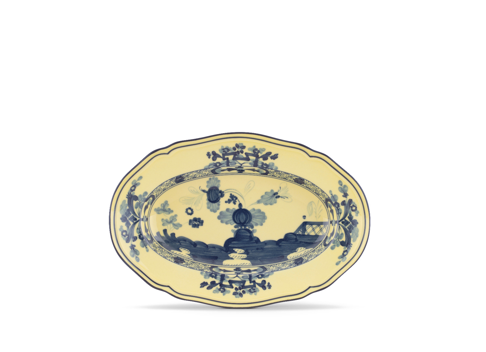 Richard Ginori 1735 "Oriente Italiano" Citrino Oval Pickle Dish