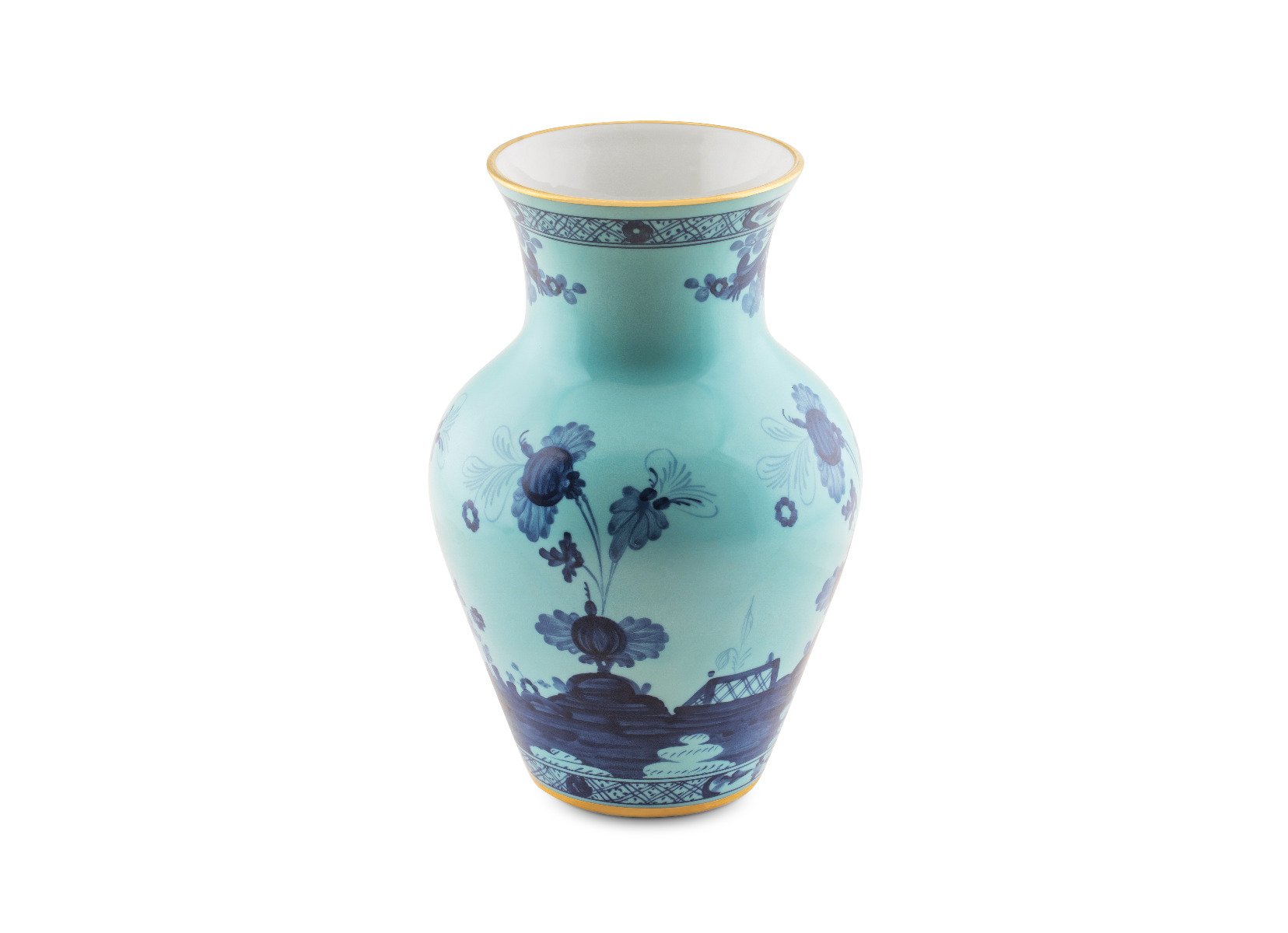 Richard Ginori 1735 "Oriente Italiano" Iris Ming Vase