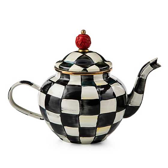 MacKenzie-Childs Courtly Check 4 Cup Teapot