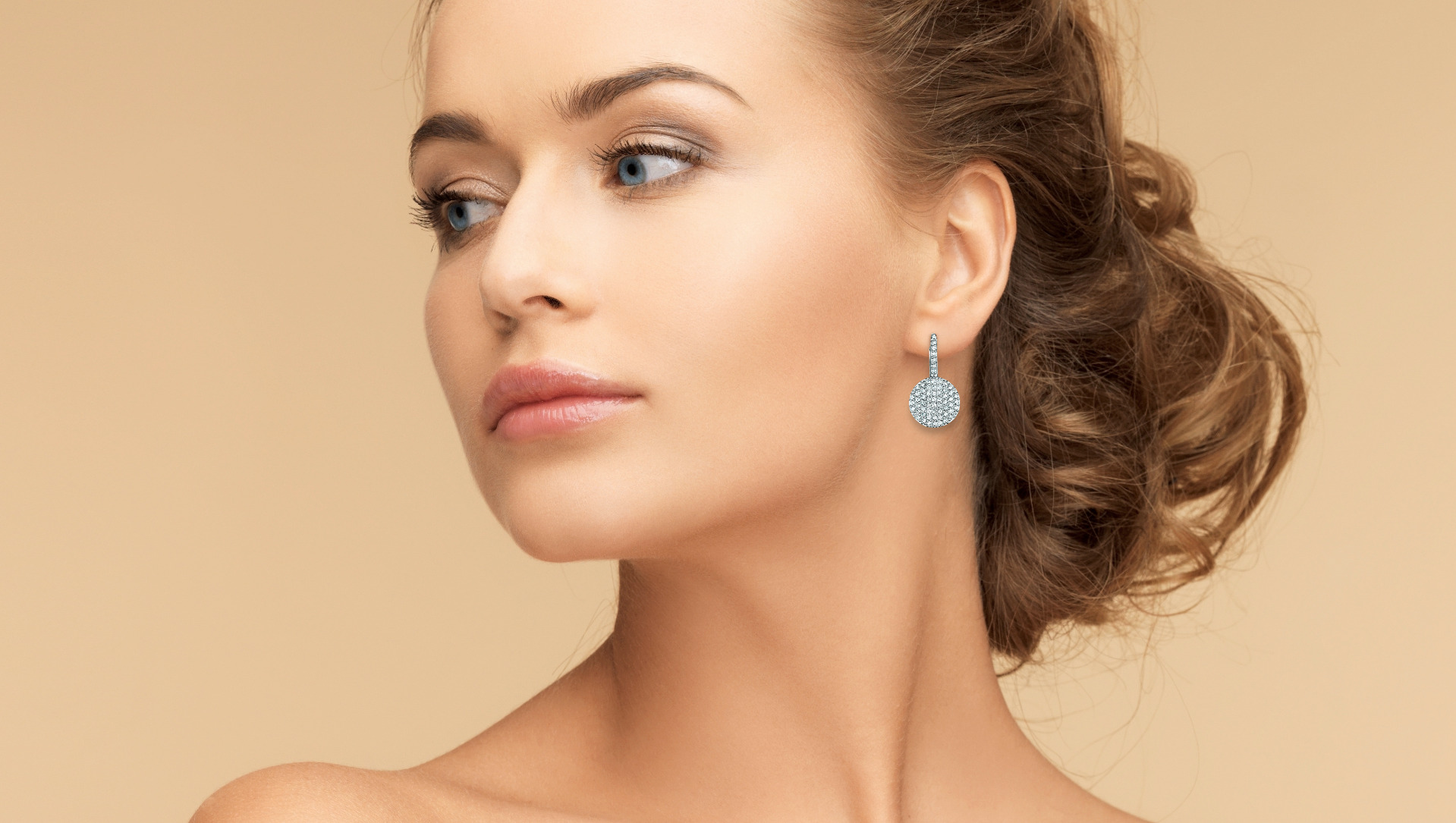 "Affair" Petite Infinity Leverback Diamond Earrings