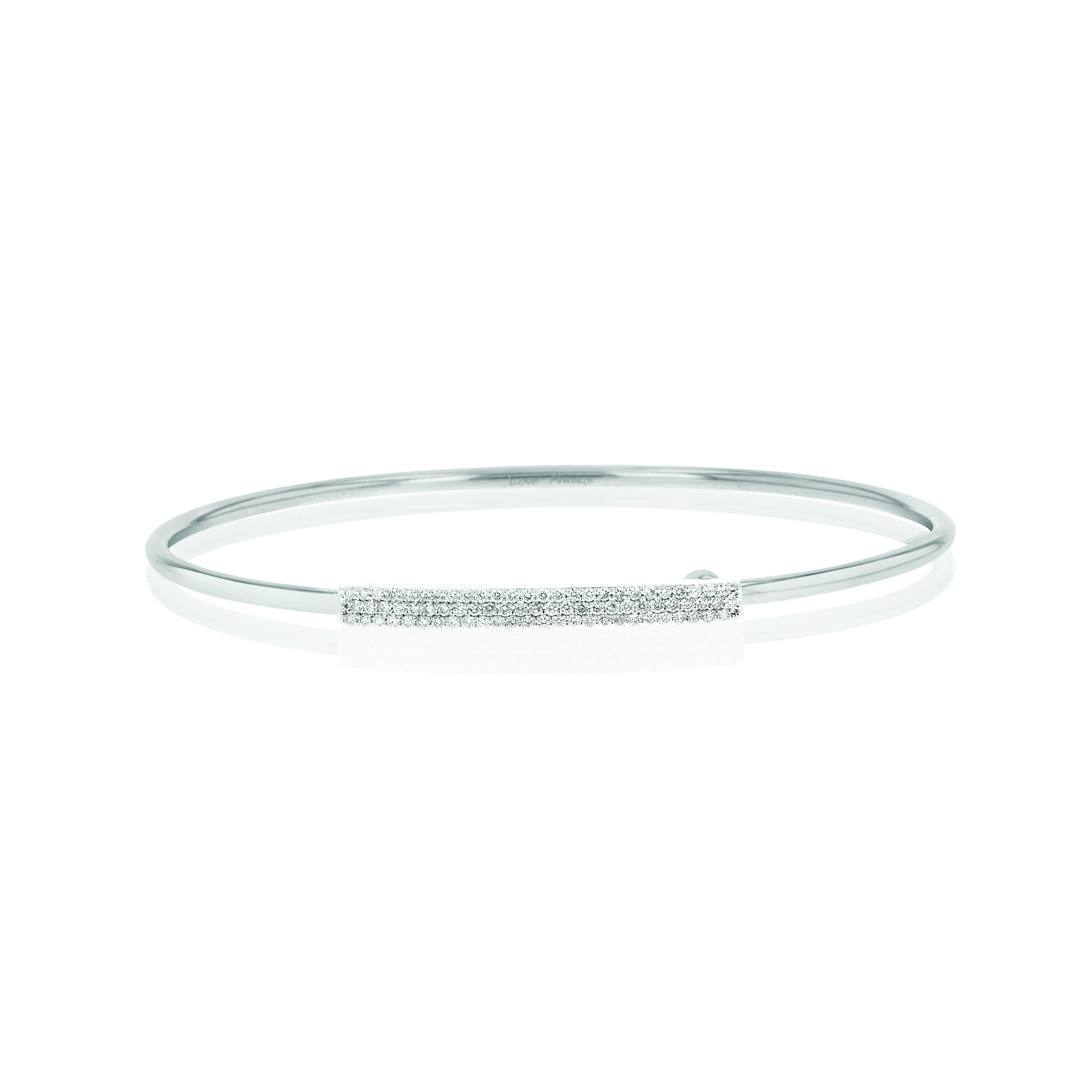 Phillips House "Affair" 14kt White Gold Wire Strap Bracelet  