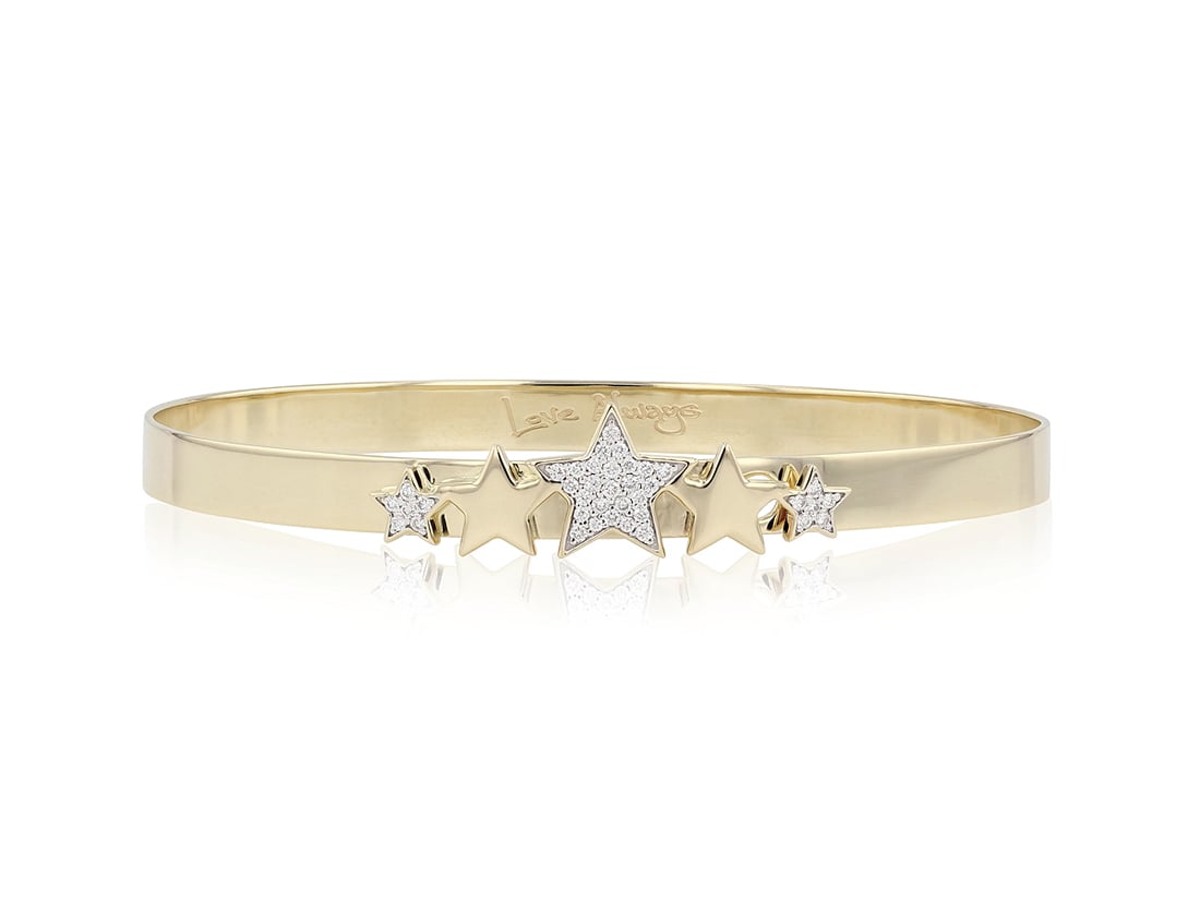 Phillips House "Love Always" Affair 14kt Yellow Gold Star Diamond Bracelet