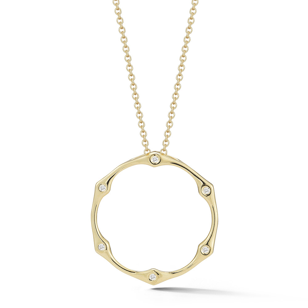 Ophelia 14kt Yellow Gold Diamond Necklace