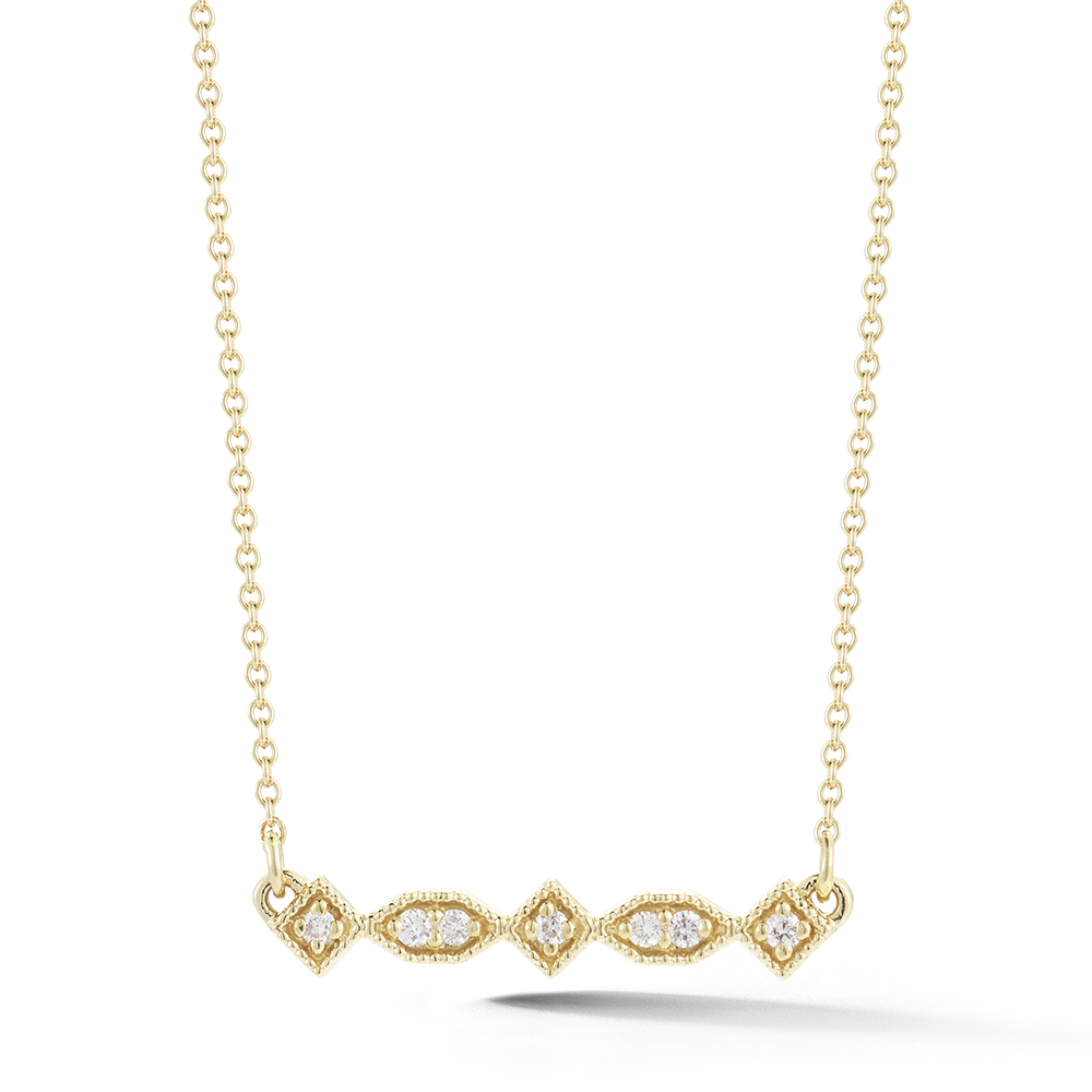 Barbela Design Diamond Chelsea 14kt Yellow Gold Necklace 