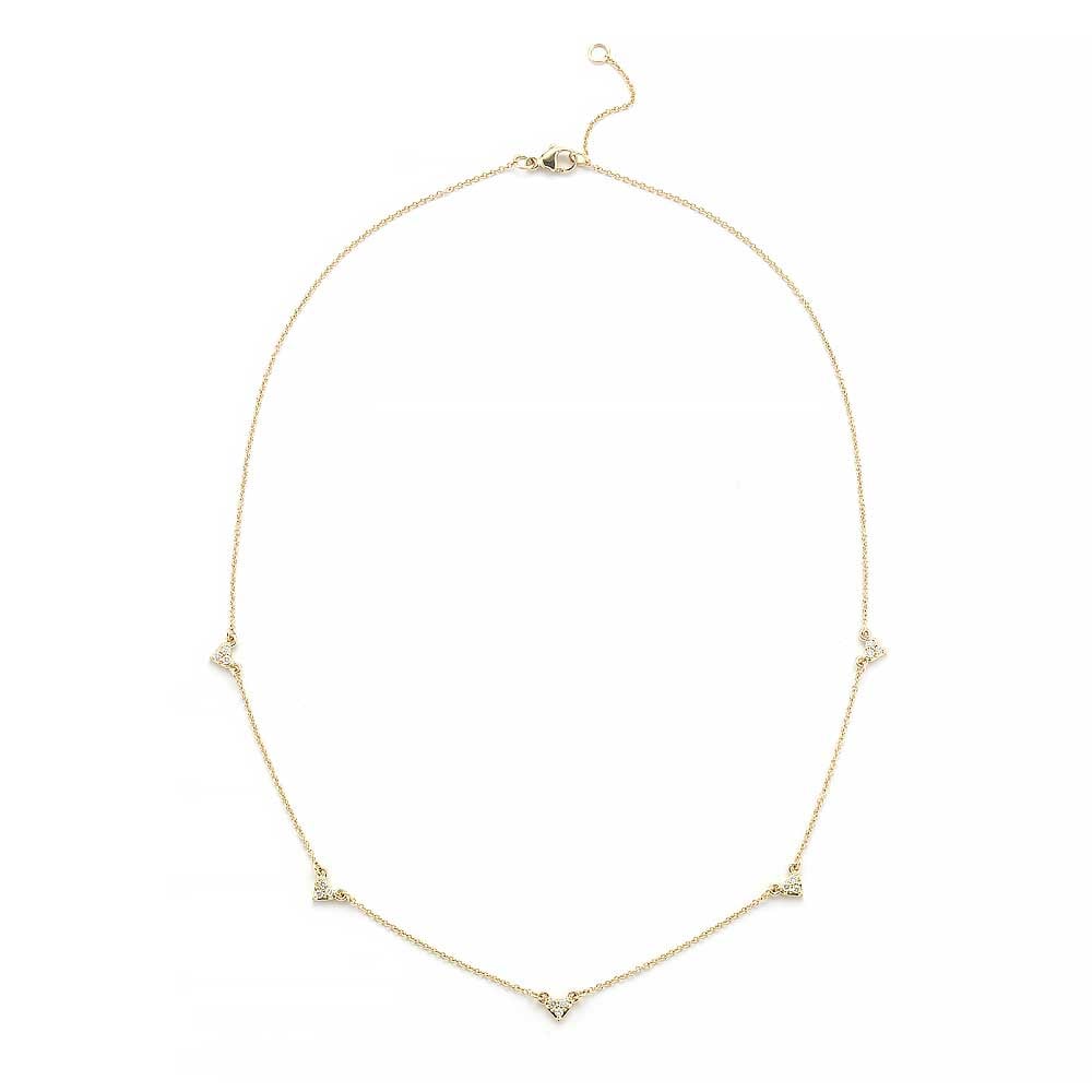 Barbela Design Diamond Naya 14kt Yellow Gold Chain Necklace