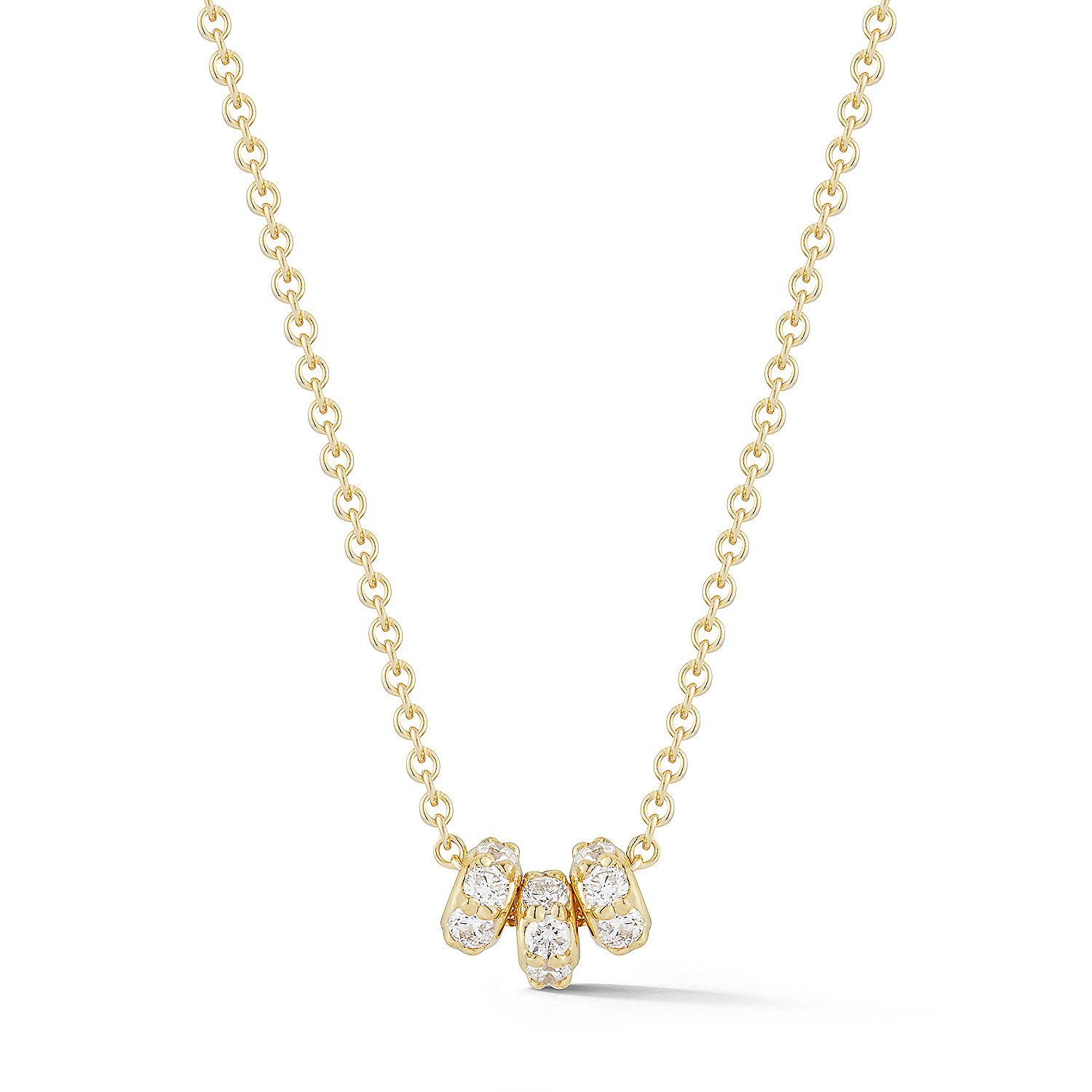 Barbela Design Diamond Atlas 14kt Yellow Gold Necklace