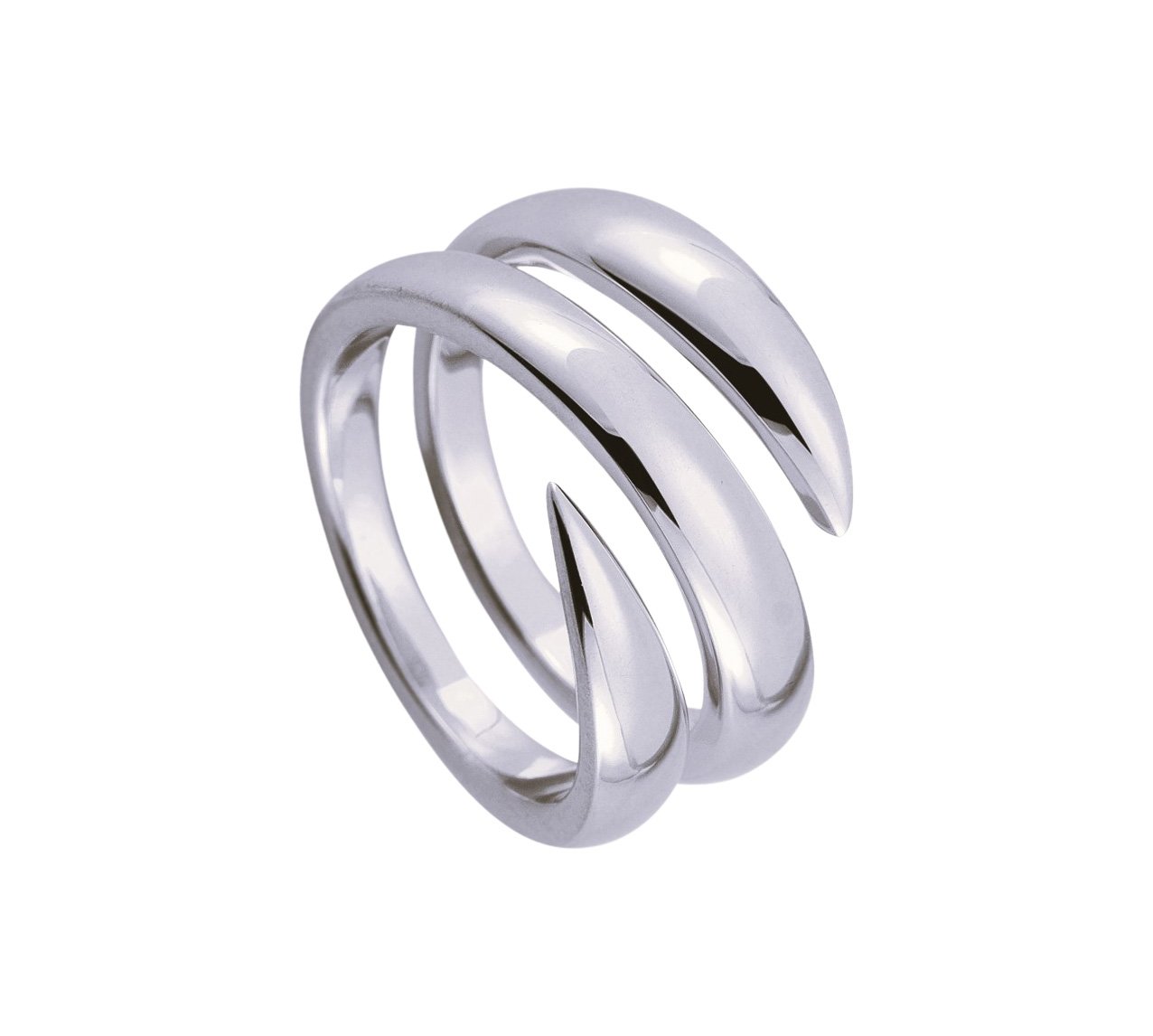 Barbela Design Double Vault 14kt White Gold Ring