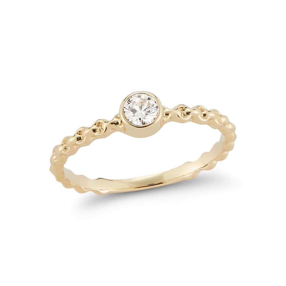 Barbela Design Diamond Nico 14kt Yellow Gold Ring