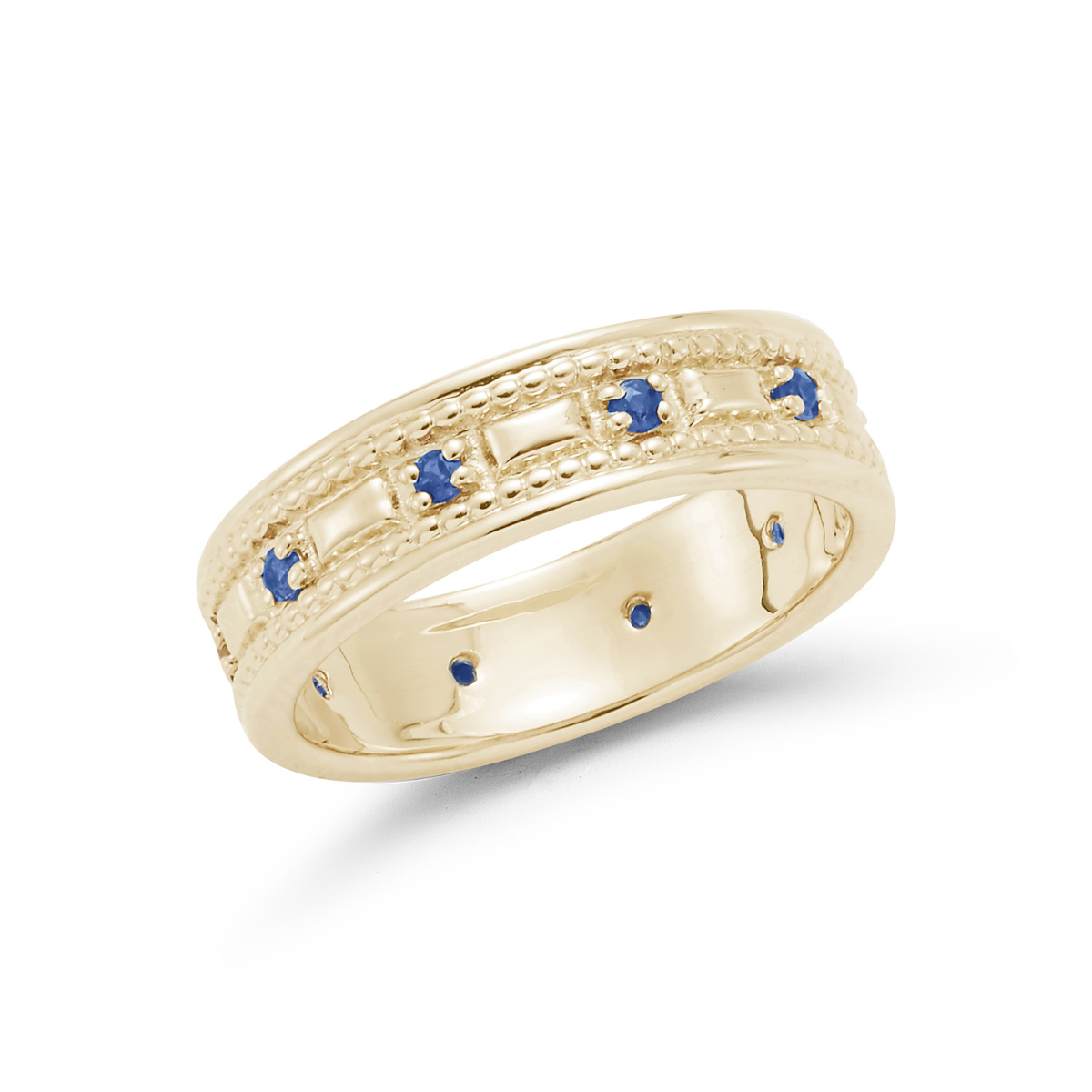 Sapphire Beirut 14kt Yellow Gold Band