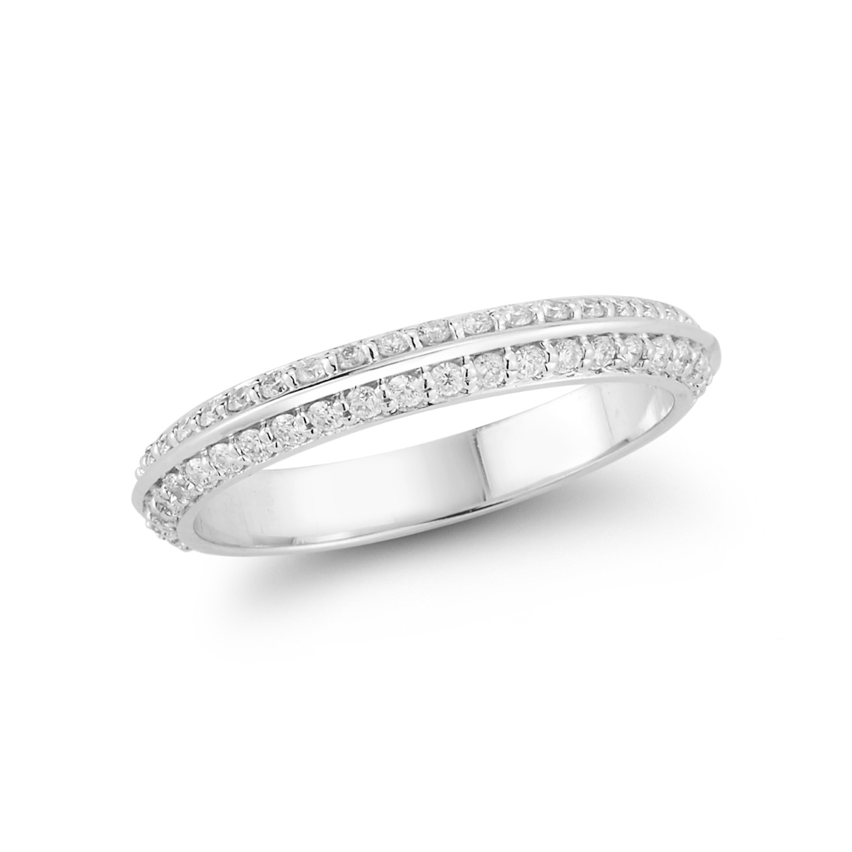 Barbela Design Diamond Bowery 14kt White Gold Ring