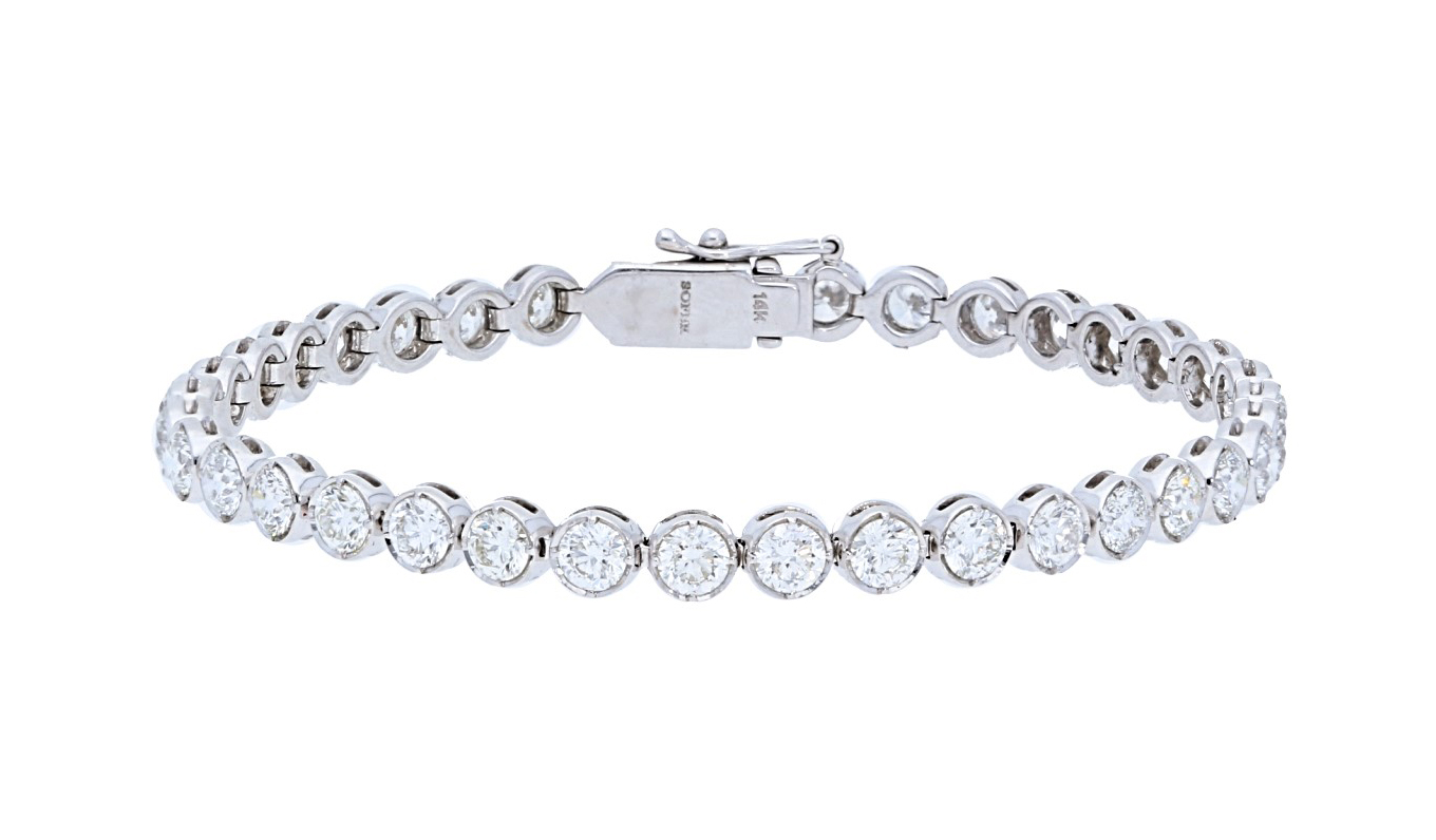 Beny Sofer Diamond Bracelet in 14kt White Gold