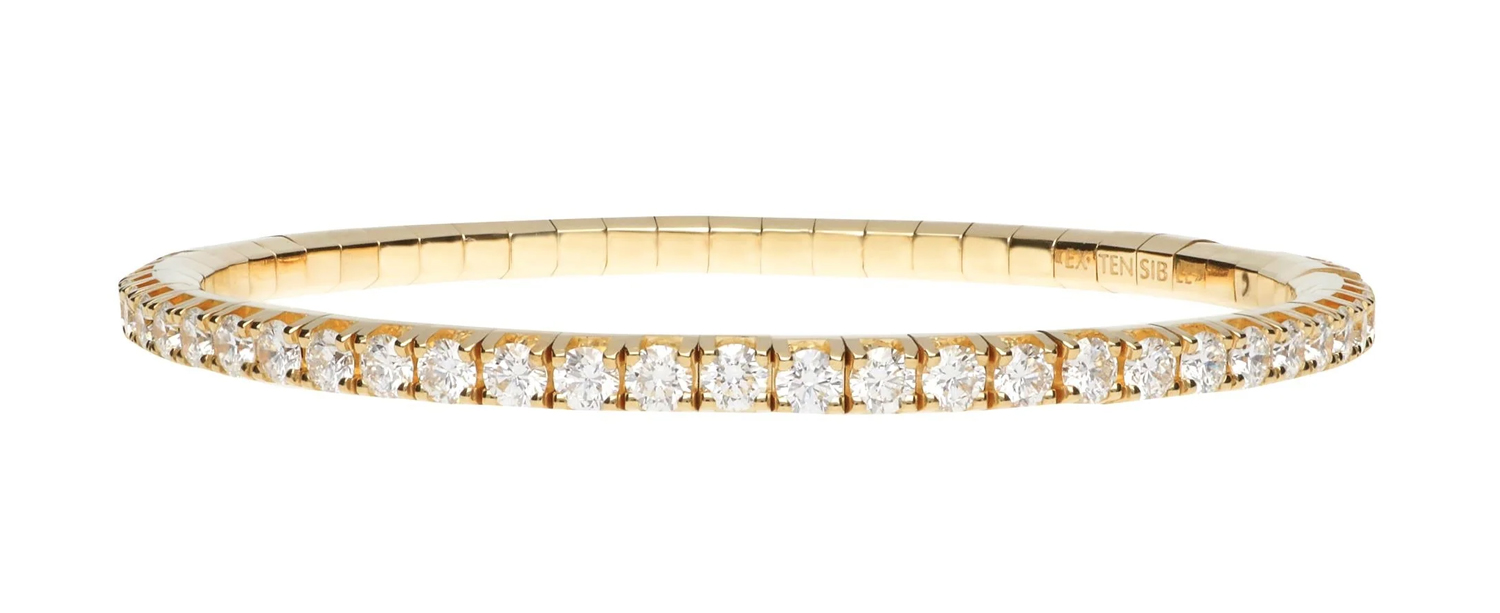 "Extensible" 18kt Yellow Gold Diamond Stretch Bracelet
