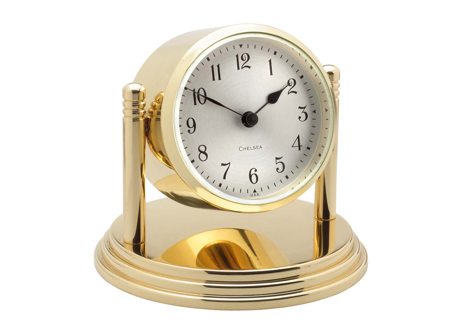 Dartmouth Mantel Clock in Brass