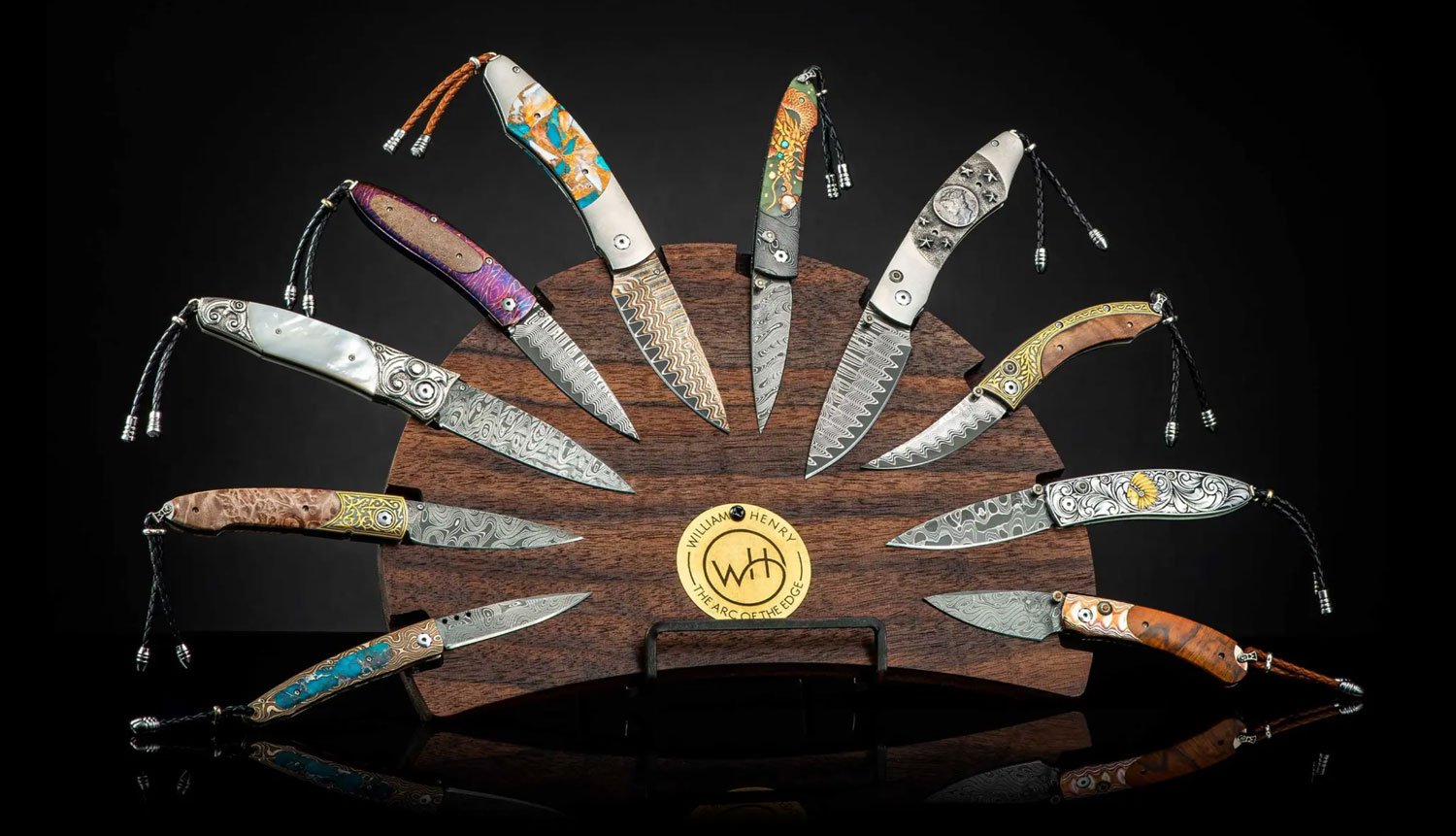 William Henry Collector Walnut Knife Rack