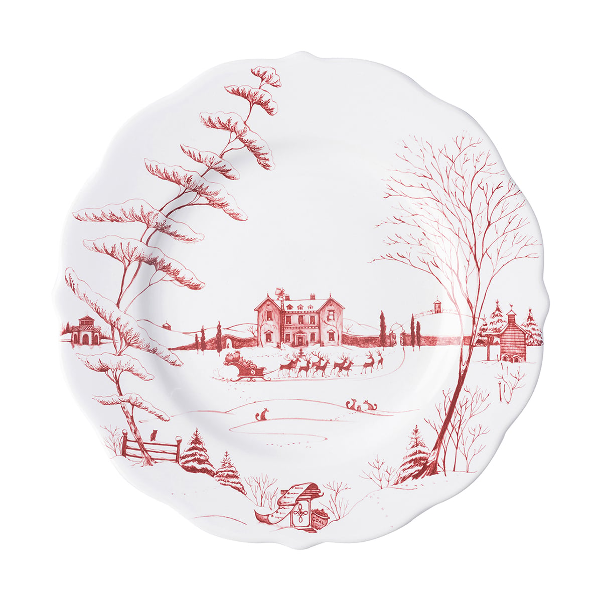 Dessert/Salad Plate - Winter Frolic