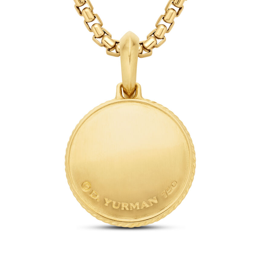Maritime® Compass Amulet in 18K Yellow Gold with Center Diamond