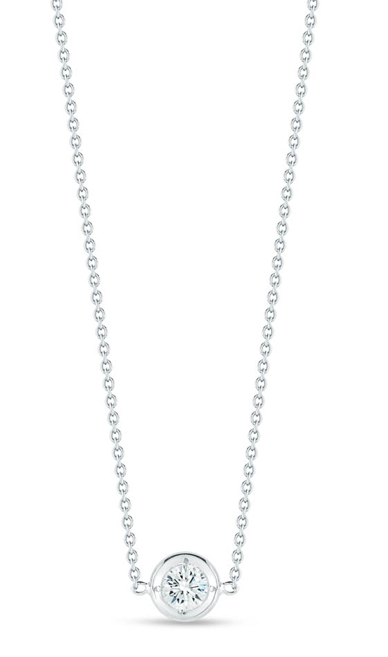 Roberto Coin Diamonds By the Inch Necklace with 1 Diamond Station