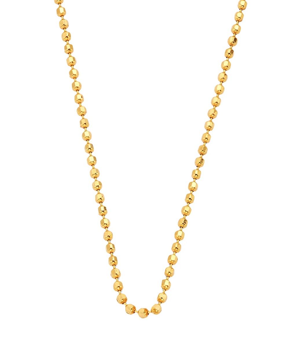 18" Disco Chain Necklace in 24kt Yellow Gold