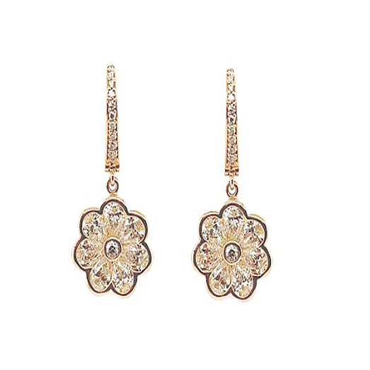Diamond Fleur Moonlight Earrings