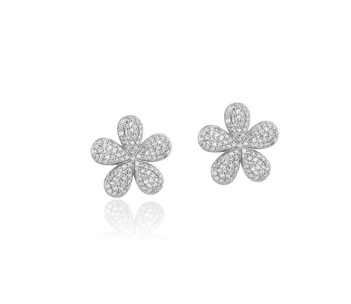 Phillips House "Affair" 14kt Yellow Gold Forget-Me-Not Large Studs