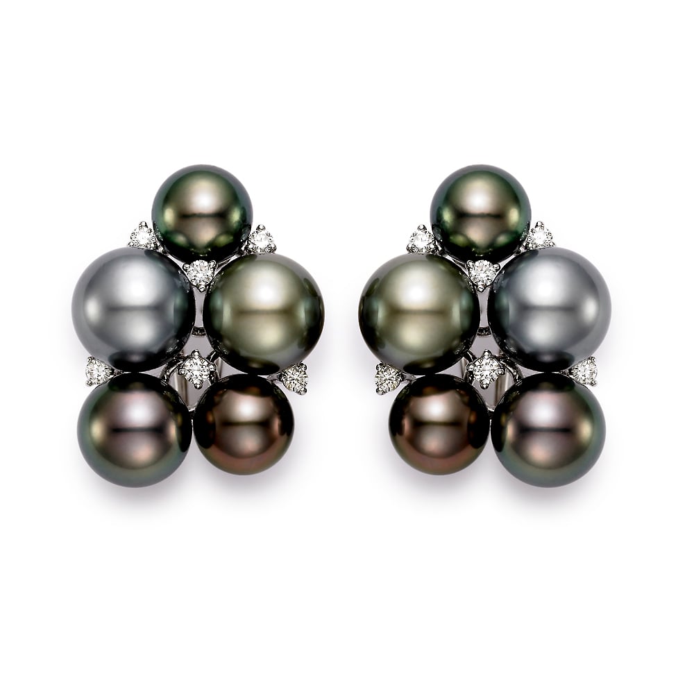 Mastoloni "Sorrento" Cluster Pearl Earrings 