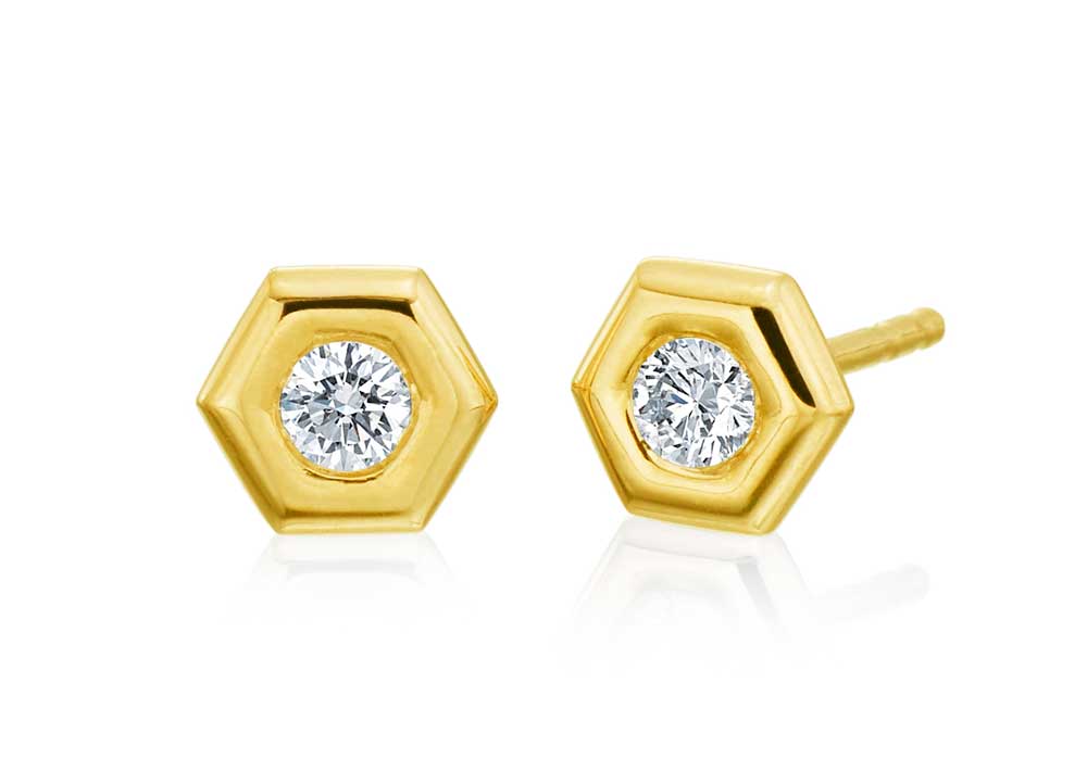 Gumuchian "B" Collection Diamond Large Stud Earrings
