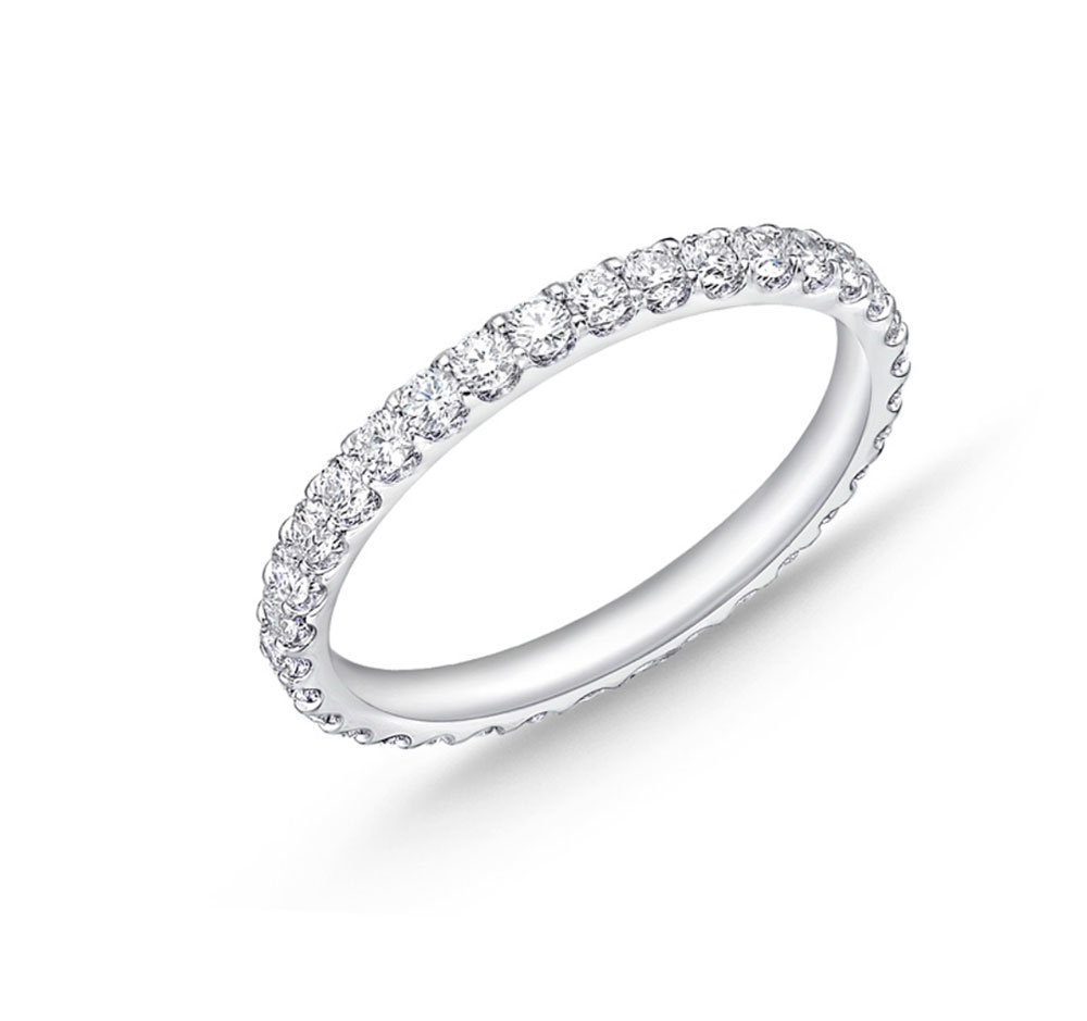 "Odessa" Platinum Diamond Eternity Band