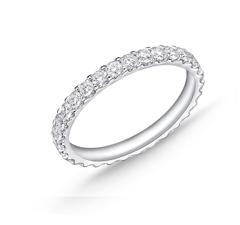 "Odessa" Platinum Diamond Eternity Band