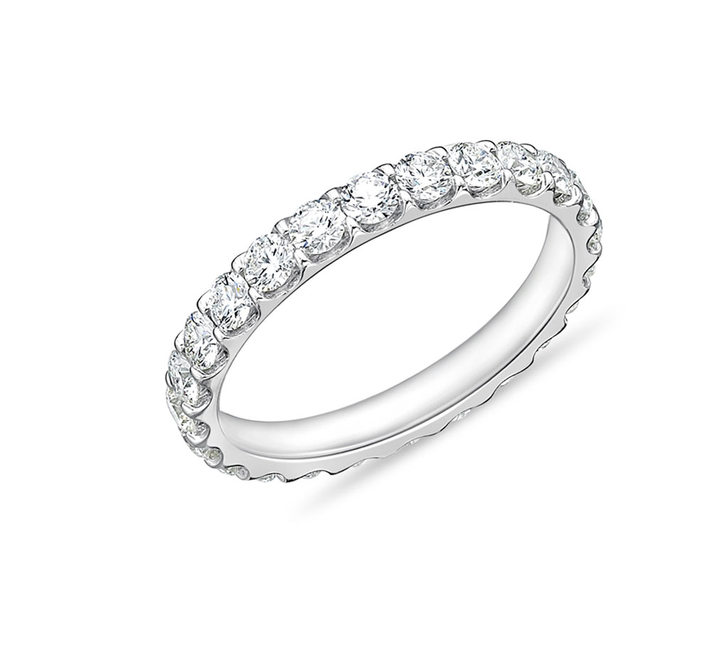 "Odessa" Platinum Diamond Eternity Band
