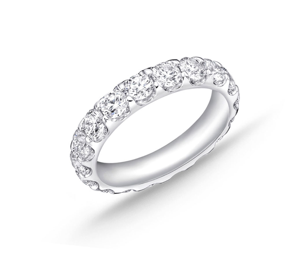 "Odessa" Platinum Diamond Eternity Band