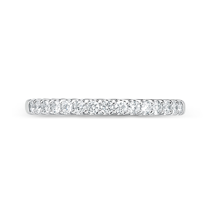"Odessa" Platinum Half Diamond Eternity Band