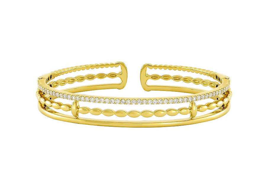 "My Etho" Diamond Bracelet in 18kt Yellow Gold