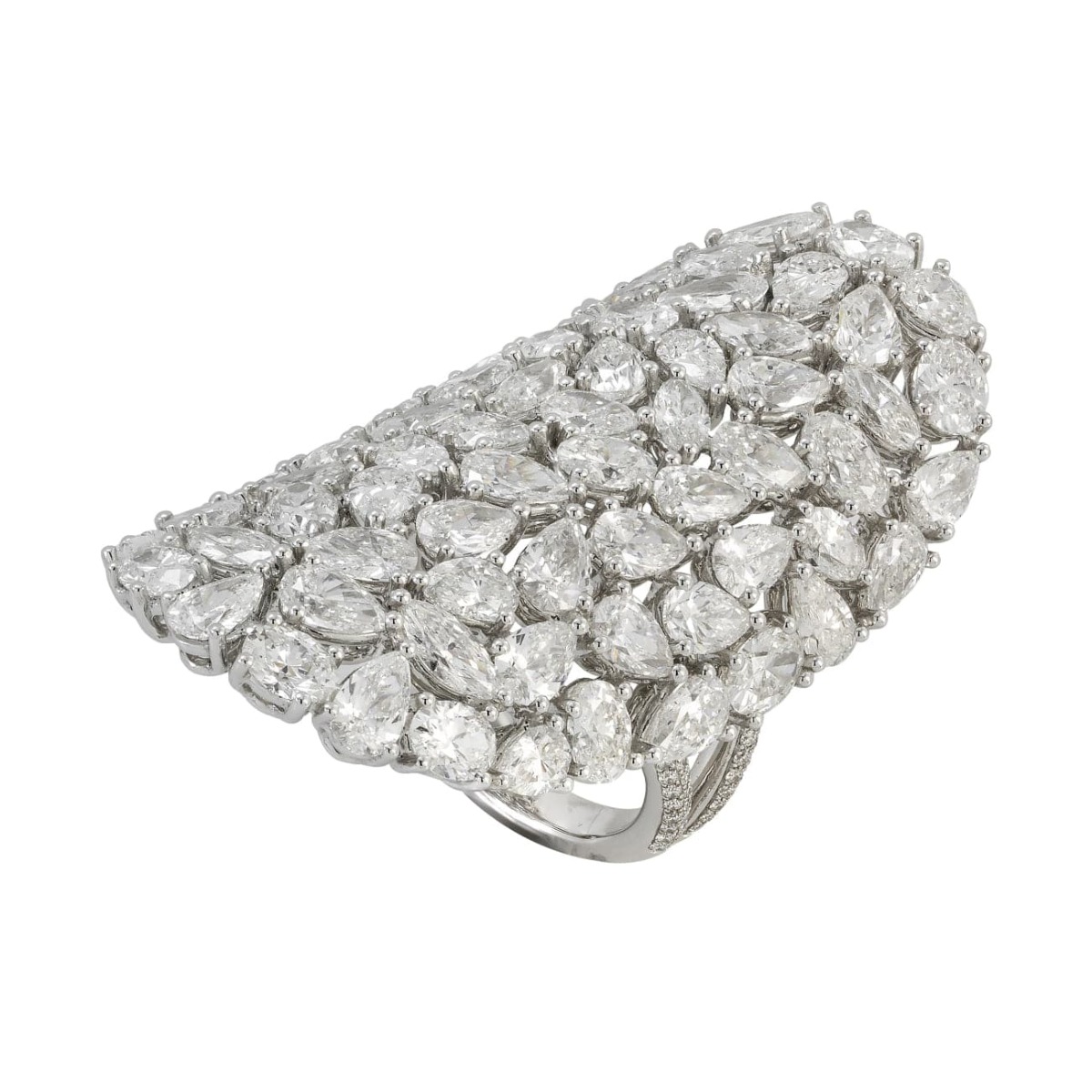 Multi-Shape Diamond Ring in 18kt White Gold