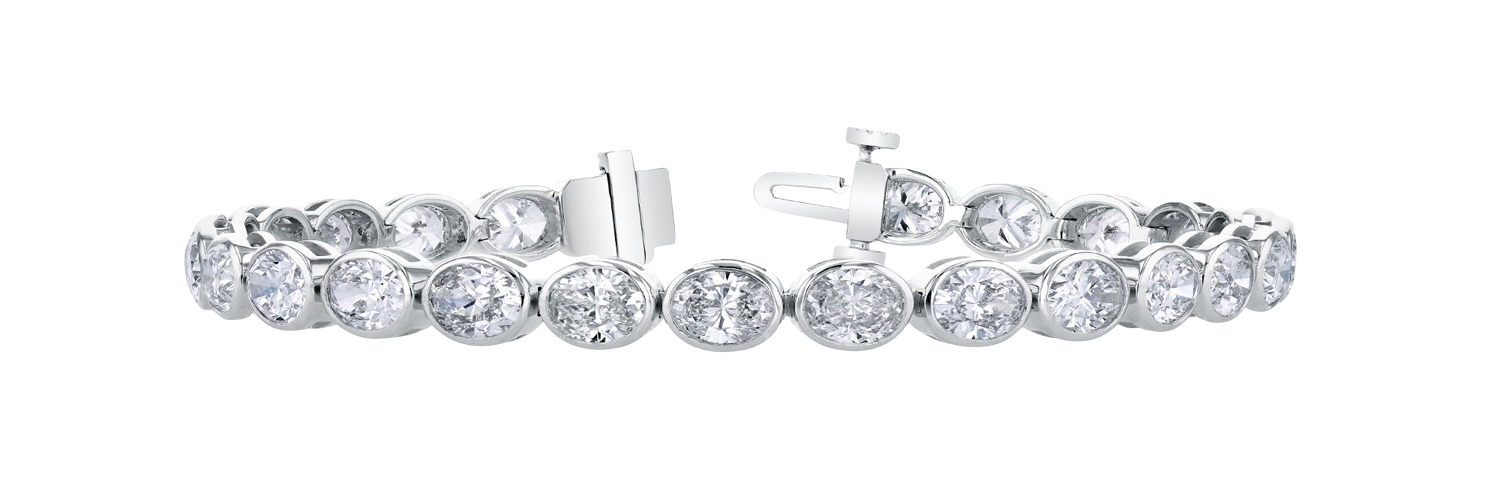Louis Anthony Jewelers 18kt White Gold Diamond Tennis Bracelet