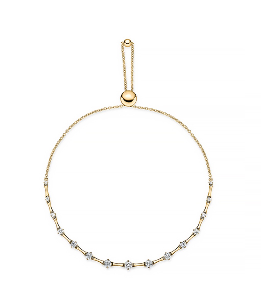 Cadence Bolo 18kt Yellow Gold Diamond Bracelet
