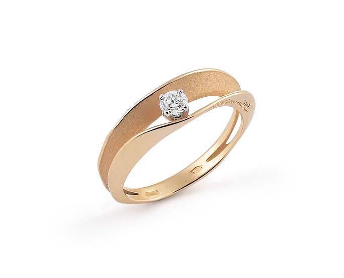  Annamaria Cammilli “Dune” 18kt Orange Gold Diamond Ring