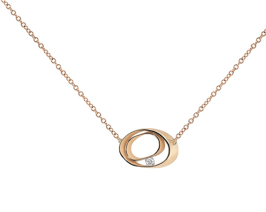 Annamaria Cammilli "Cikkuer Dune" 18kt Orange Gold Diamond Pendant Necklace 