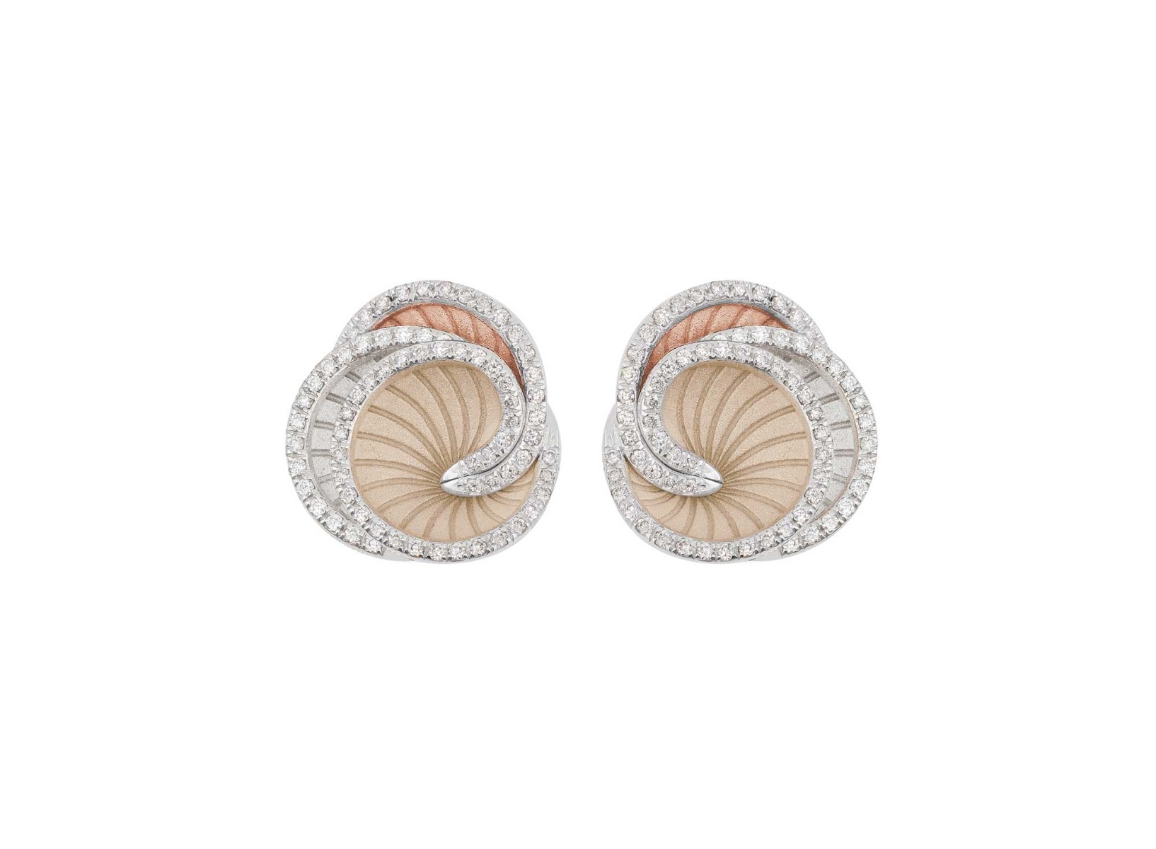 Annamaria Cammilli  “Hypnose” Galaxy 18kt Gold Diamond Earrings