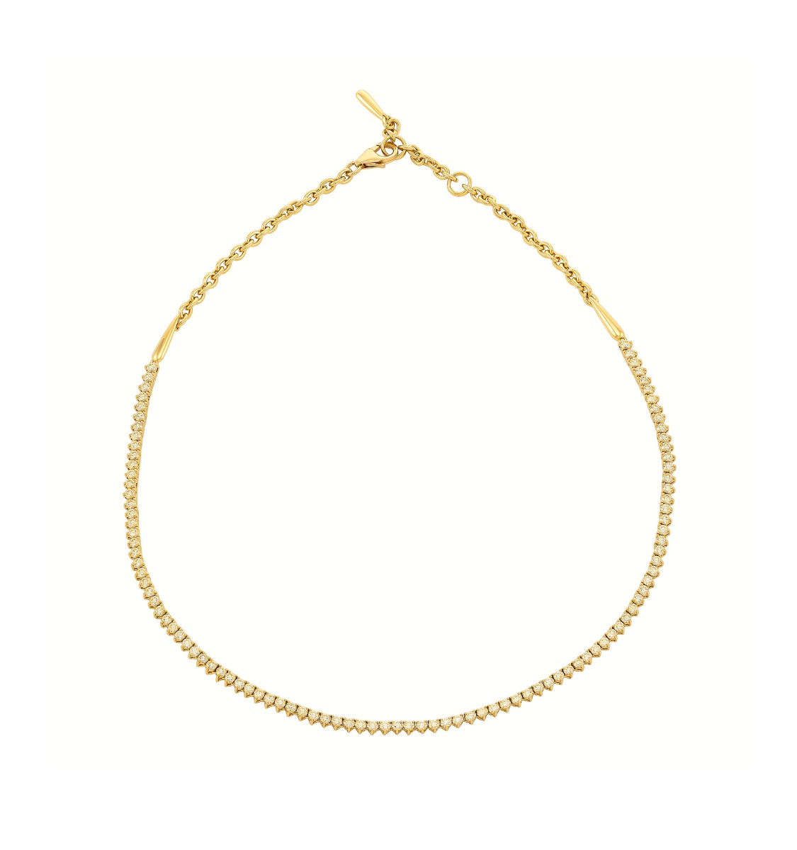 Diamond 16" Necklace in 18kt Yellow Gold
