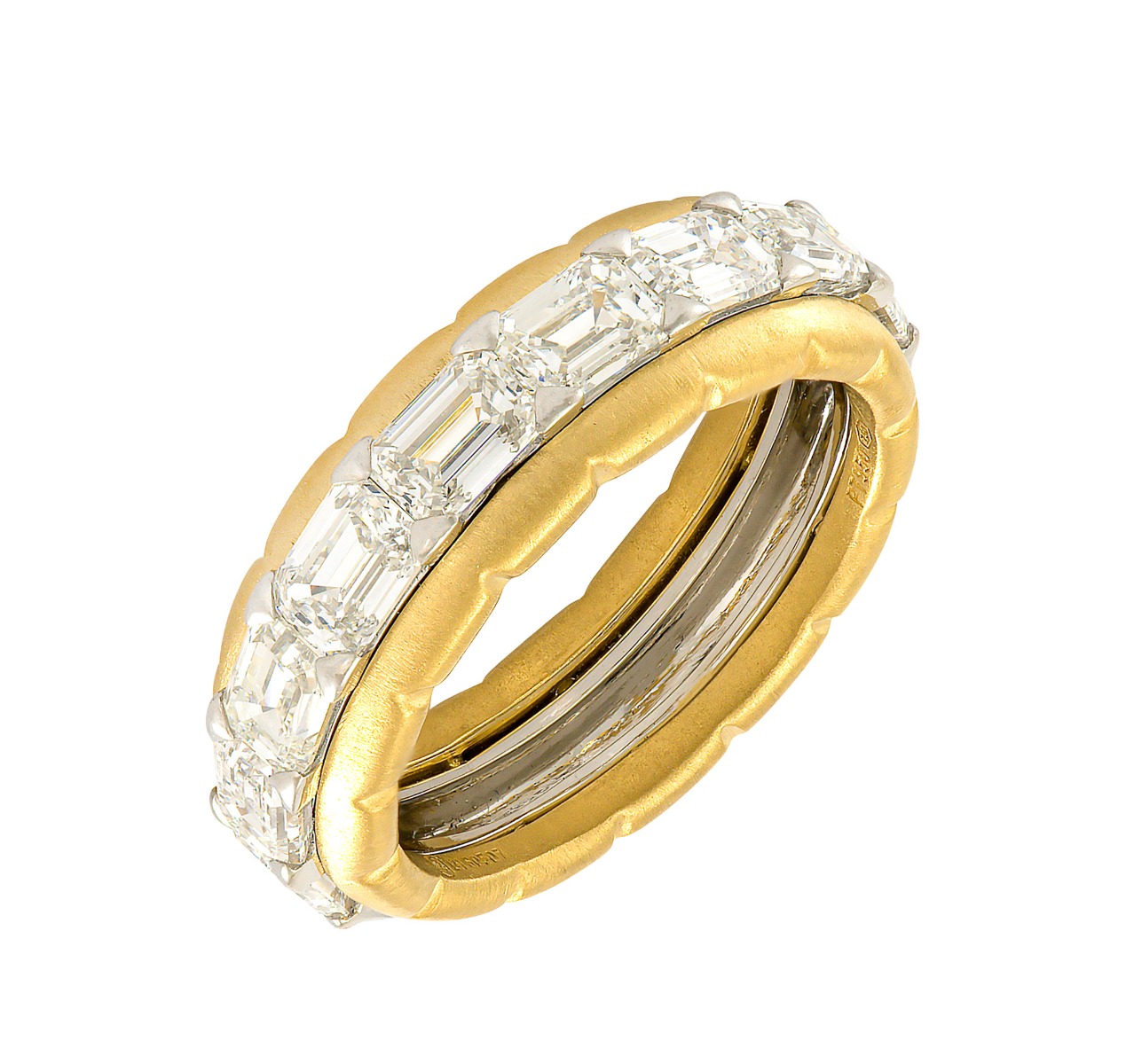 Etho Maria Emerald-Cut Diamond Ring in 18kt Yellow Gold
