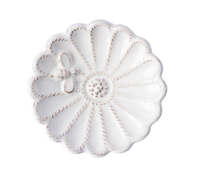 3.25" Blossom Dish - Whitewash 