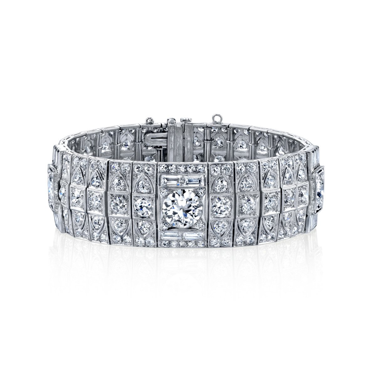 Louis Anthony Jewelers Diamond Platinum Bracelet