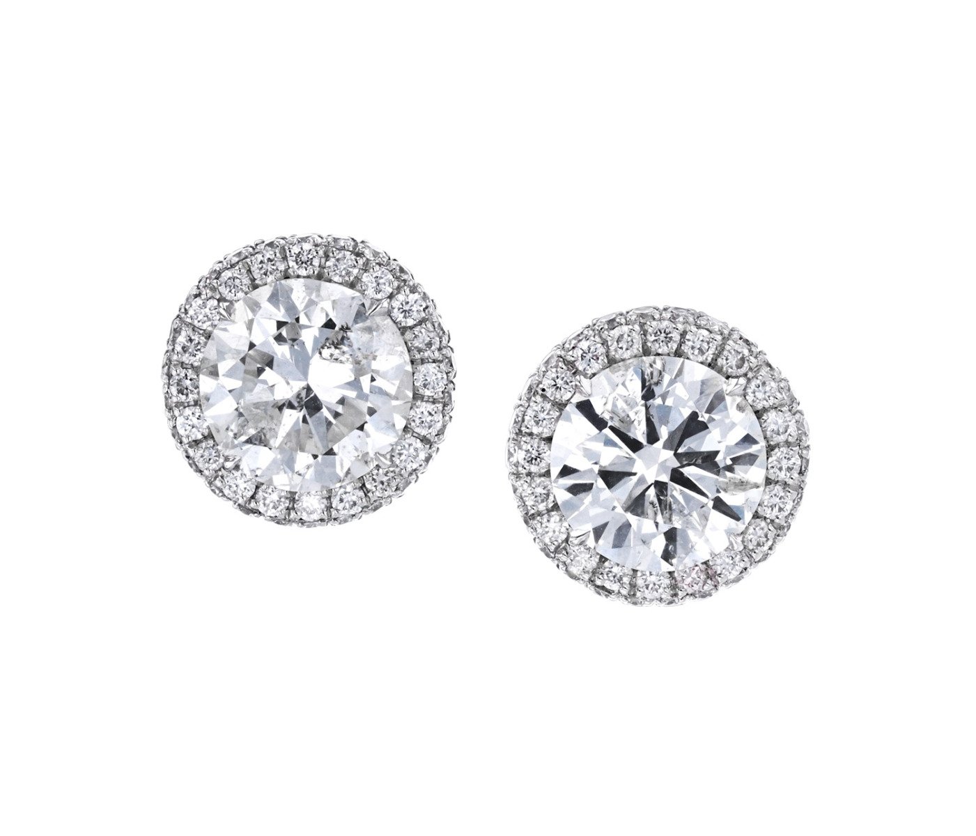 Louis Anthony Jewelers Platinum Diamond Stud Earrings