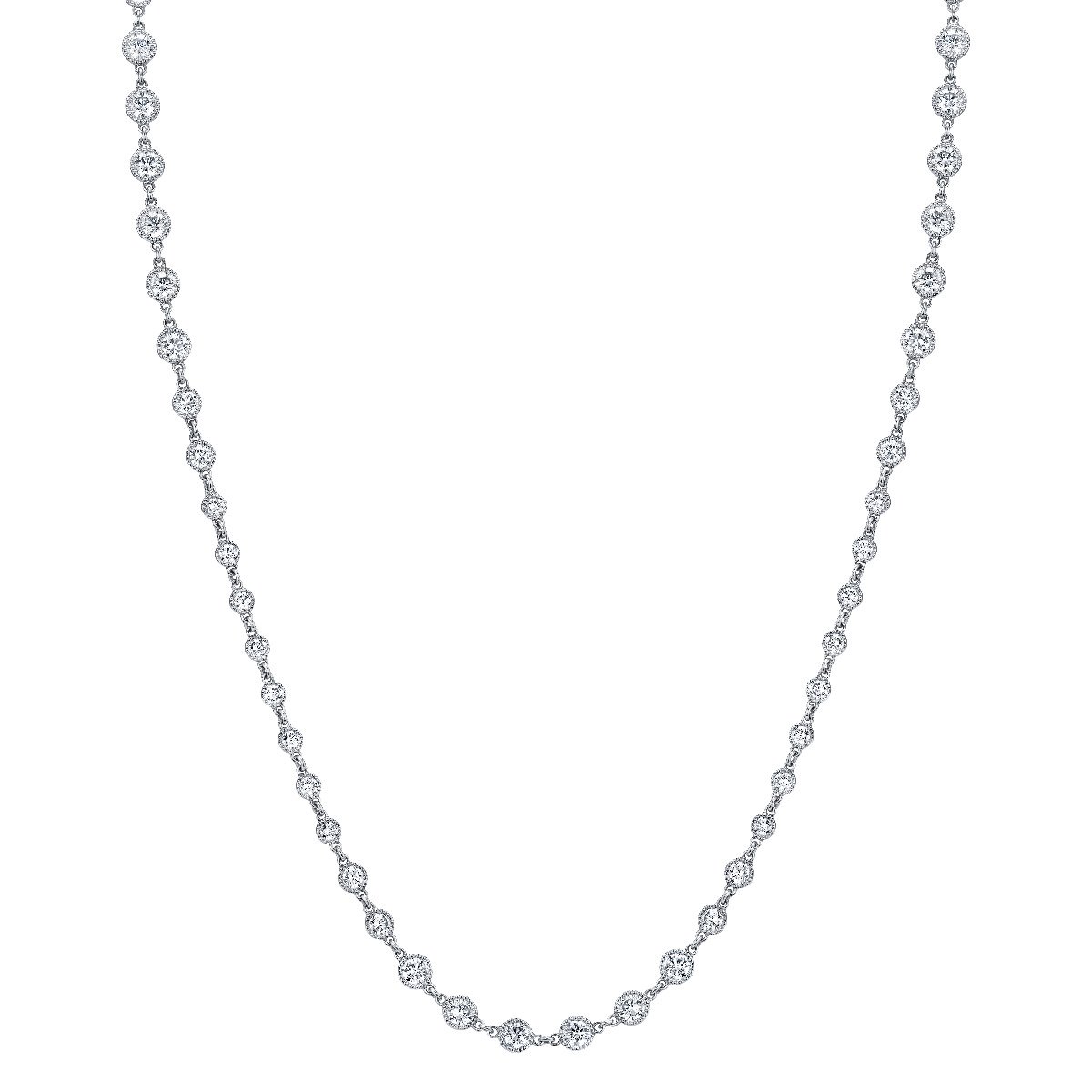 Louis Anthony Jewelers Diamond Platinum 36" Necklace