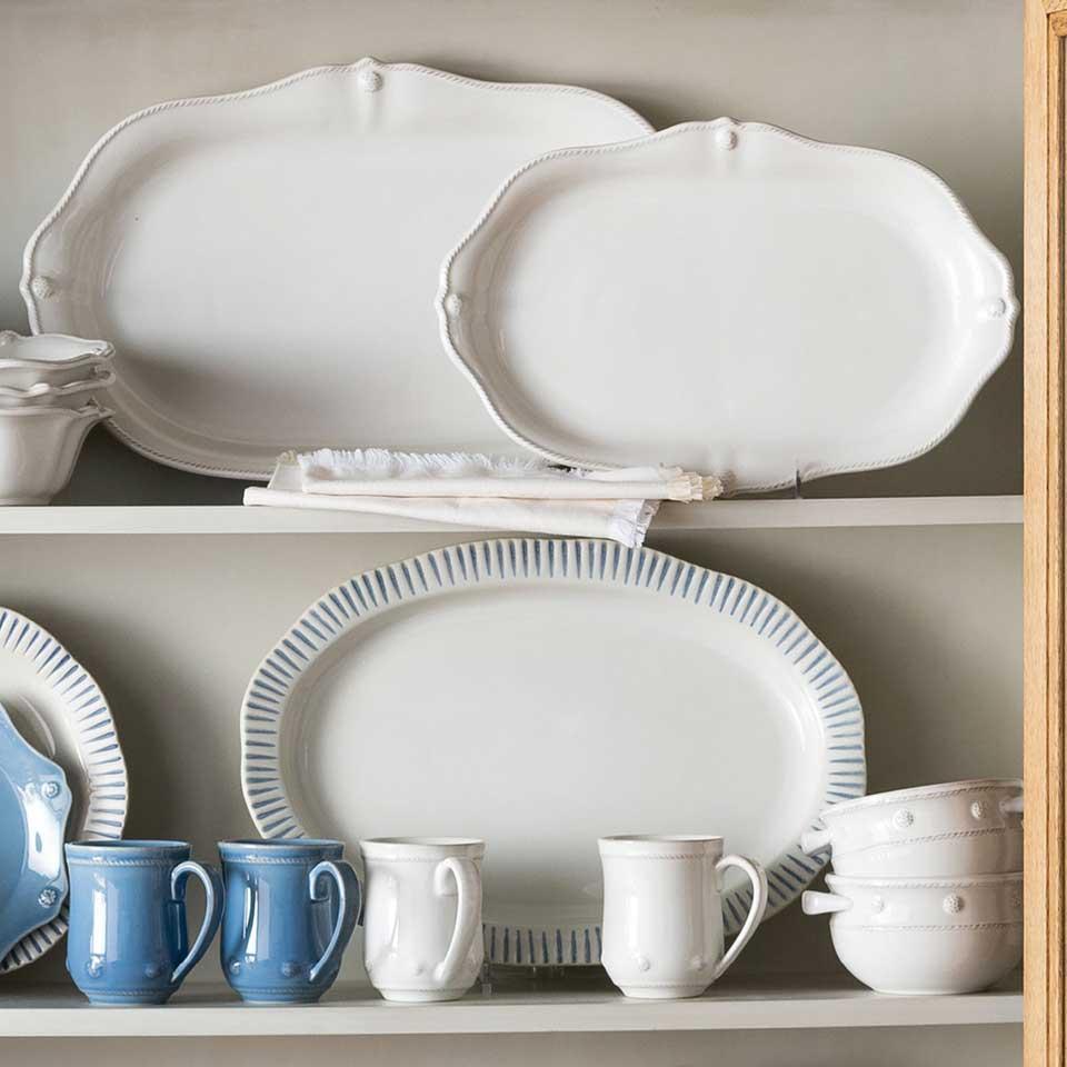 16" Platter - Whitewash