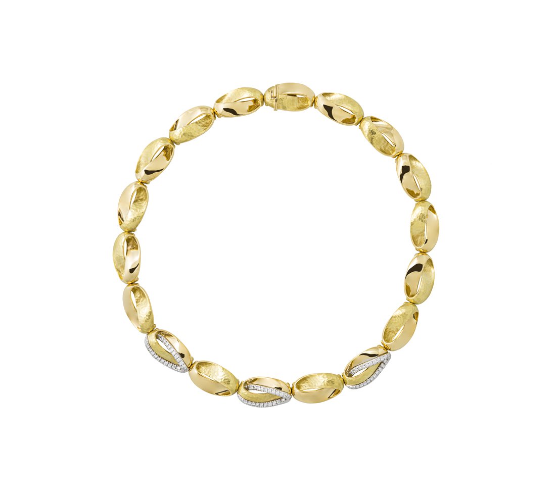 Vendorafa Diamond Necklace In 18kt Yellow Gold
