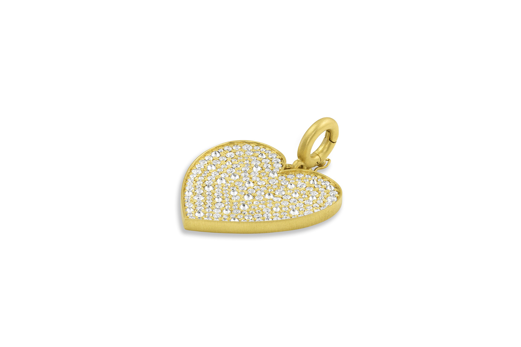 Medium Heart Pendant - Diamond
