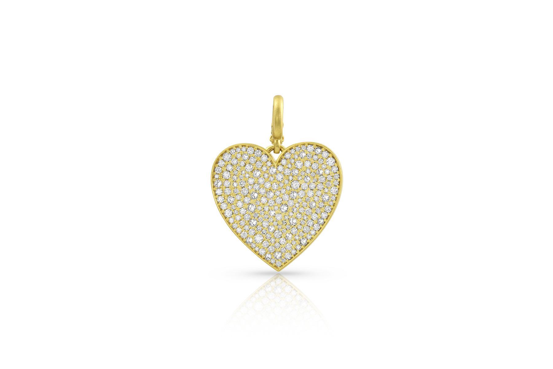 Medium Heart Pendant - Diamond