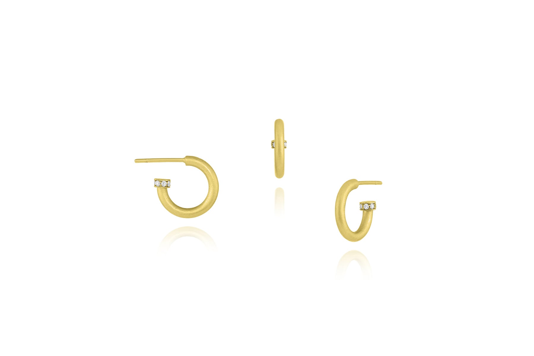 Amani Mini Hoop Earrings - Leigh Maxwell Jewelry